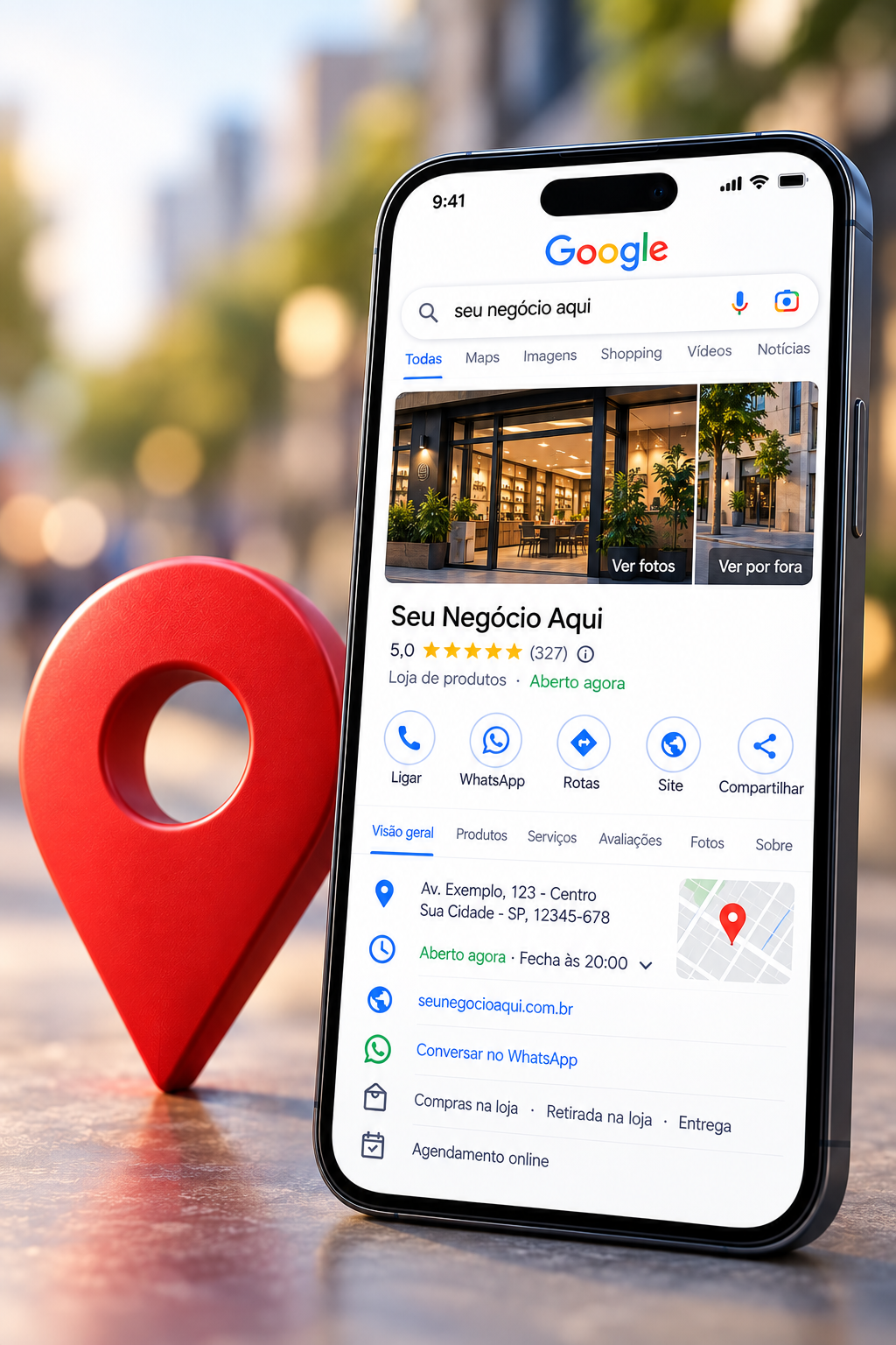 Perfil de empresa estruturado no Google